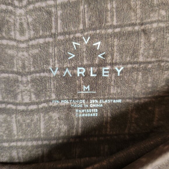 Varley Pants Brown Tan Medium Women's Luna Leggings Animal Alligator Print - Picture 4 of 8